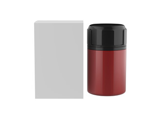 pill bottle mockup isolated on white background. 3d illustration