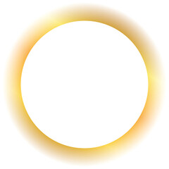 vector illustration of gold colored gradient banner frame on white background