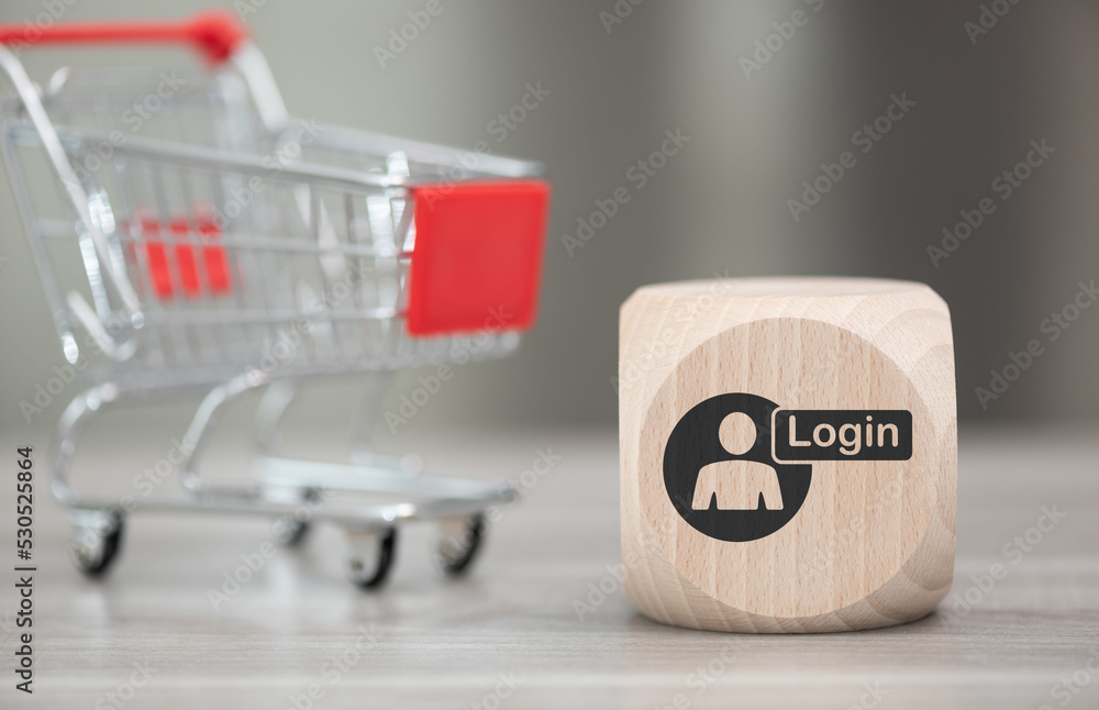 Canvas Prints concept of login