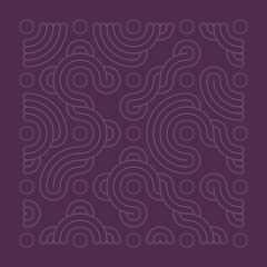 Color truchet tiling connections illustration