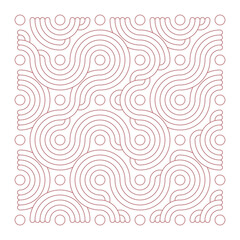 Color truchet tiling connections illustration