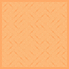 Color truchet tiling connections illustration