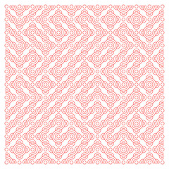 Color truchet tiling connections illustration