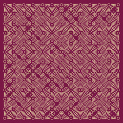 Color truchet tiling connections illustration