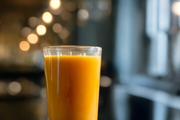 Glass of fresh orange juice