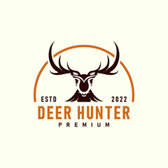 Deer logo premium quality vector