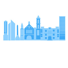Fototapeta premium CITY SILHOUETTE 