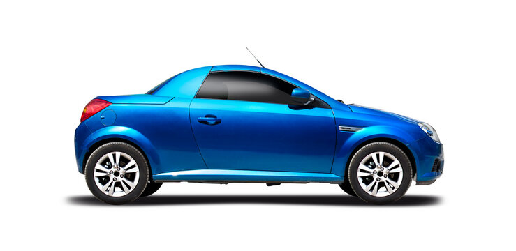 Opel Tigra car, side view isolated on white background, 19 March 2015, Thessaloniki, Greece	