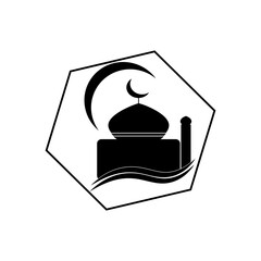 mosque icon ilustration vector