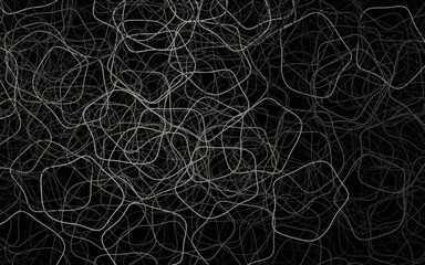 Dark Gray vector backdrop with memphis shapes.