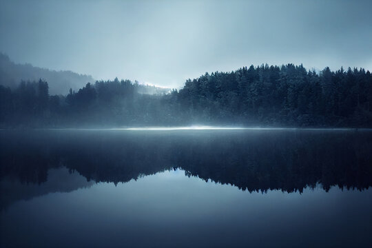 misty morning on the lake © XtravaganT