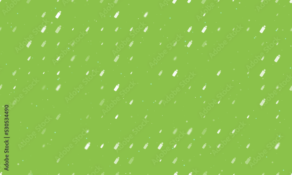 Aufkleber seamless background pattern of evenly spaced white flash drives of different sizes and opacity. vect