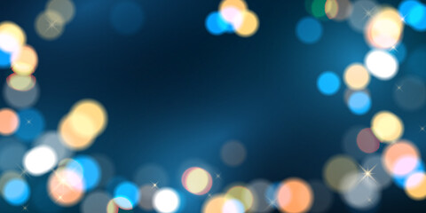 Elegant Bokeh Background Design For Festive Celebration Banner Vector Illustration