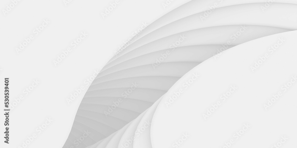 Poster 3d illustration of surface smooth curve stack alignment repeat patterns.architecture and creative th
