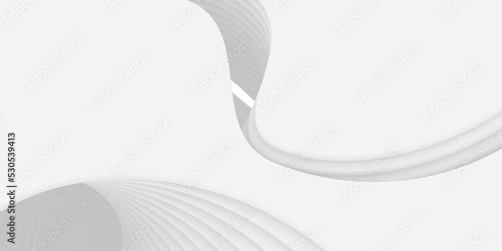 Poster 3d illustration of surface smooth curve stack alignment repeat patterns.architecture and creative th