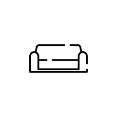 Chair, Seat Dotted Line Icon Vector Illustration Logo Template. Suitable For Many Purposes.