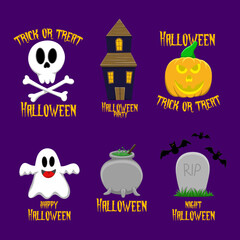 set of halloween icons