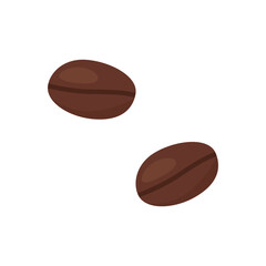 coffee beans isolated on white