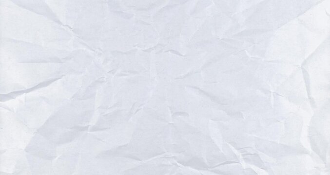 Crunched and Creased White Paper - Artistic Grunge Mixed Media Animation 