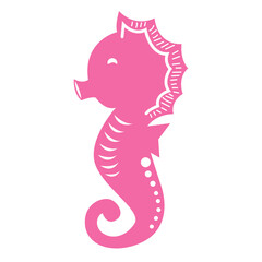Seahorse Cartoon set icon