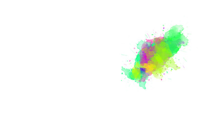 Obraz premium Brushstroke texture. Watercolor paint brush stroke. ink splash transition. Abstract inkblot, splat, fluid art, overlay, alpha matte composition, spread. ink transition splatter blot spreading.