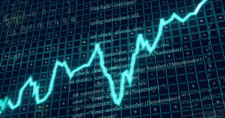 Image of inflation text over data processing