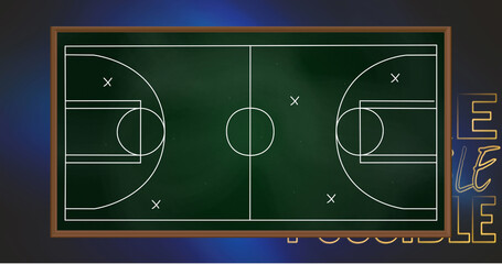 Composition of white medical icon with network of hexagons line dna strand on green background