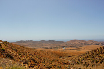 Landscape of the Canary Islands. Fuerteventura, Spain