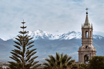 The main square of the city. Arequipa, Peru. - 530545680