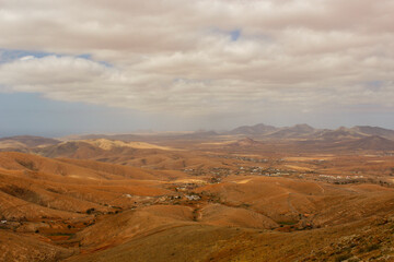 Fototapeta na wymiar Landscape of the Canary Islands. Fuerteventura, Spain