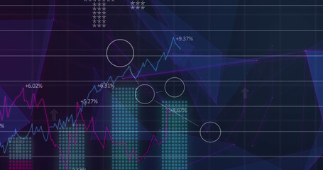 Image of data processing over media icons
