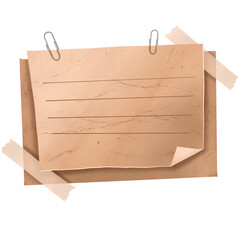 Stacked paper note clip