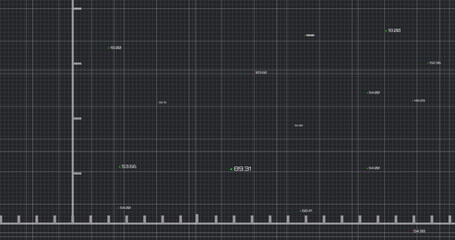 Image of data processing over black background