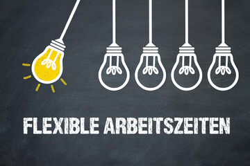 Fototapeta premium Flexible Arbeitszeiten 