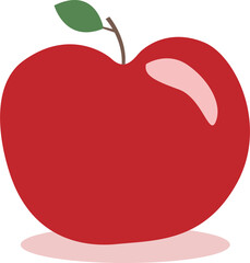 Apple in a flat style