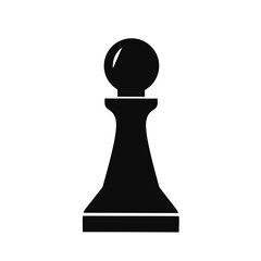 chess pawn icon with simple design