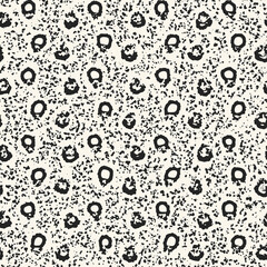 Dappled Ink Textured Organic Dots Pattern