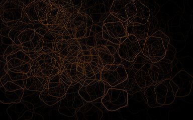 Dark Brown vector texture with abstract forms.