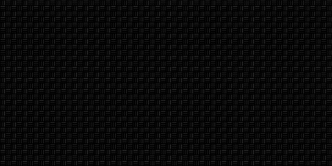 Dark black Geometric grid Carbon fiber background Modern dark abstract seamless texture