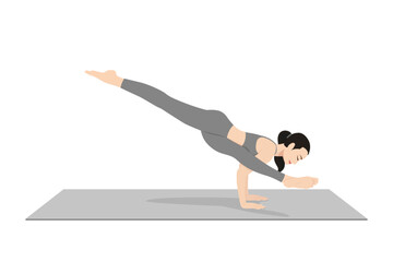 Twisted One-Legged Arm Balance Pose I, Koundinyasana I, Eka Pada Koundinyasana I