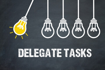 Fototapeta premium Delegate Tasks 