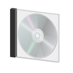 Compact disk CD DVD icon for disk drive in personal computer