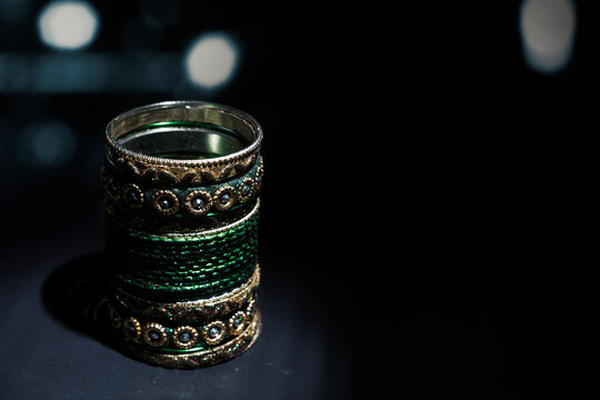 Closeup view of the indian bracelet
