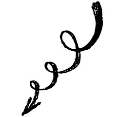 Obraz premium Brush stroke grunge arrow.