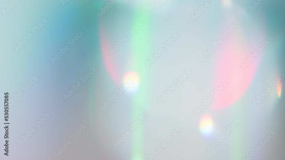 Wall mural soft prismatic glare. loop. the light passes through the facets of a slowly rotating diamond and cre