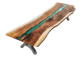 Wood And Resin Conference Room Table