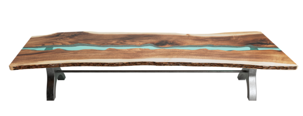 Wood And Resin Conference Room Table