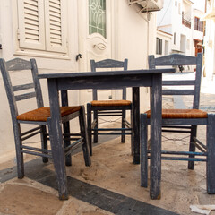 a set of chairs for travelers