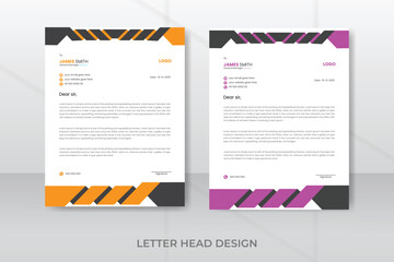 Professional creative letterhead template design for your business
