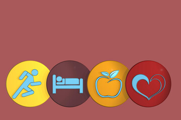 healthy lifestyle concept healthy living concept running excercise concept healthy diet concept healthy heart concept sleeping sleep concept eating keep fit